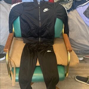 Nike Black Tracksuit with White Logo